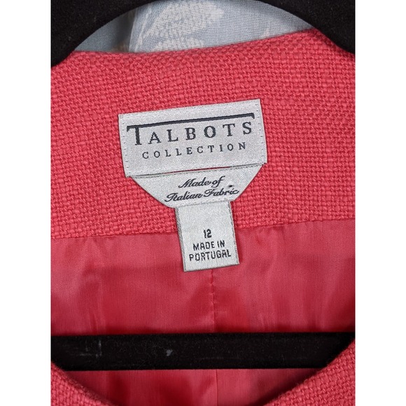 Talbots Collection Vintage Italian Fabric Cropped Jacket 12 - Picture 3 of 5